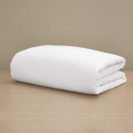 H by Frette Sateen Duvet Cover - Luxury All-White Duvet Cover/Soft, Silky and Lustrous / 100% Long-Staple Cotton (King)